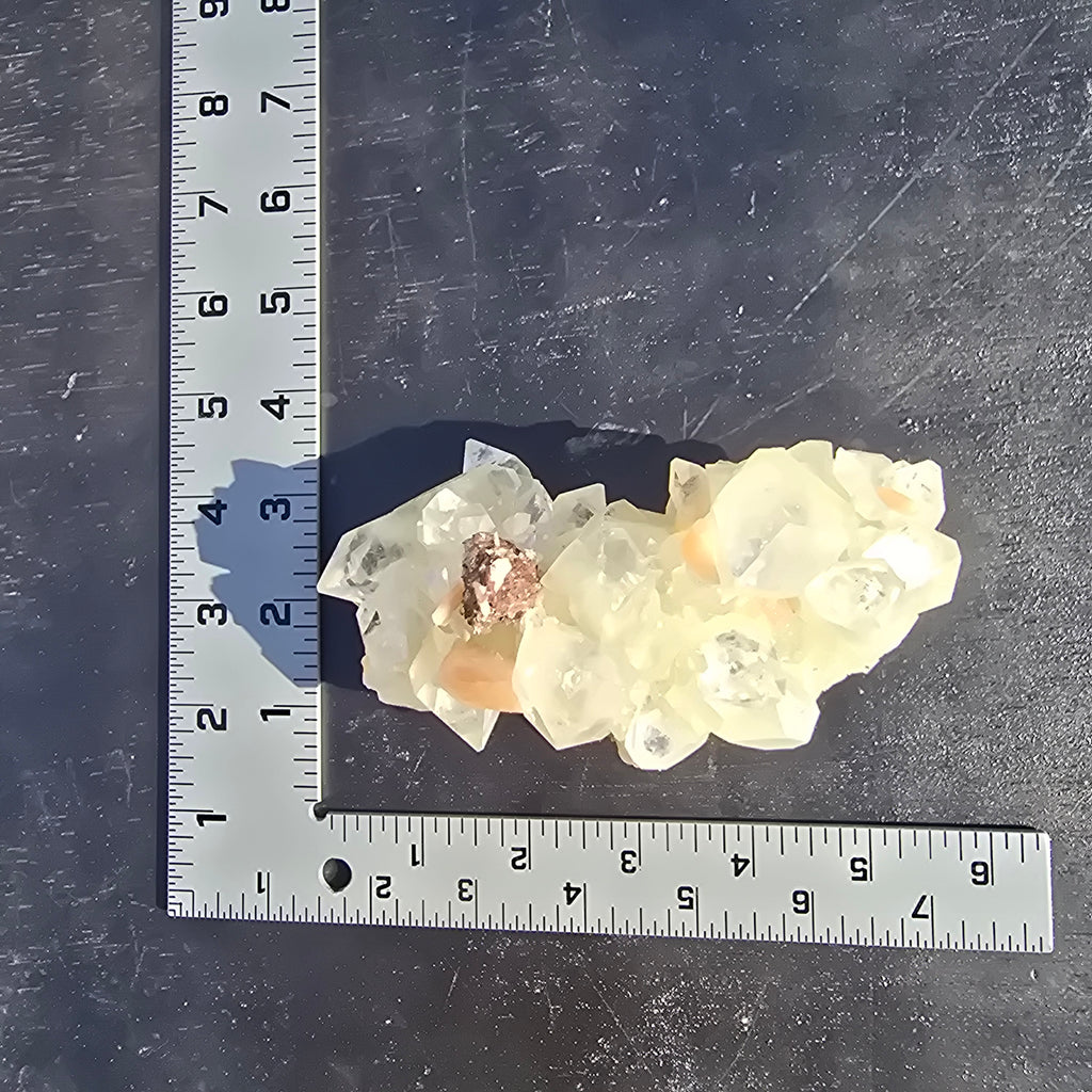 Mineral Specimens | Apophylite Cluster w Stilbite and A Heulandite crusted Heulandite