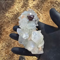 Mineral Specimens | Apophylite Cluster w Stilbite and A Heulandite crusted Heulandite