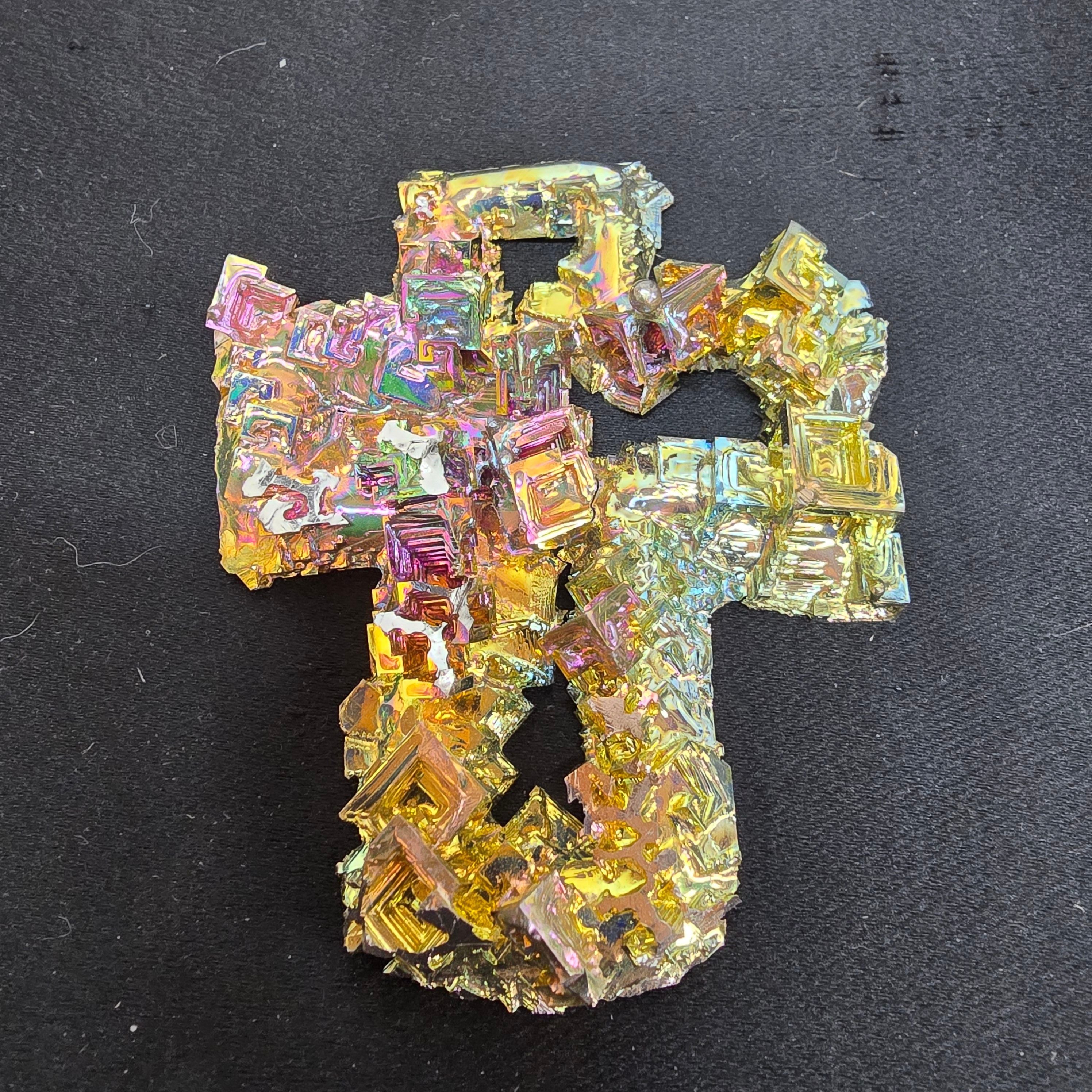 Lab Grown | Bismuth Cross