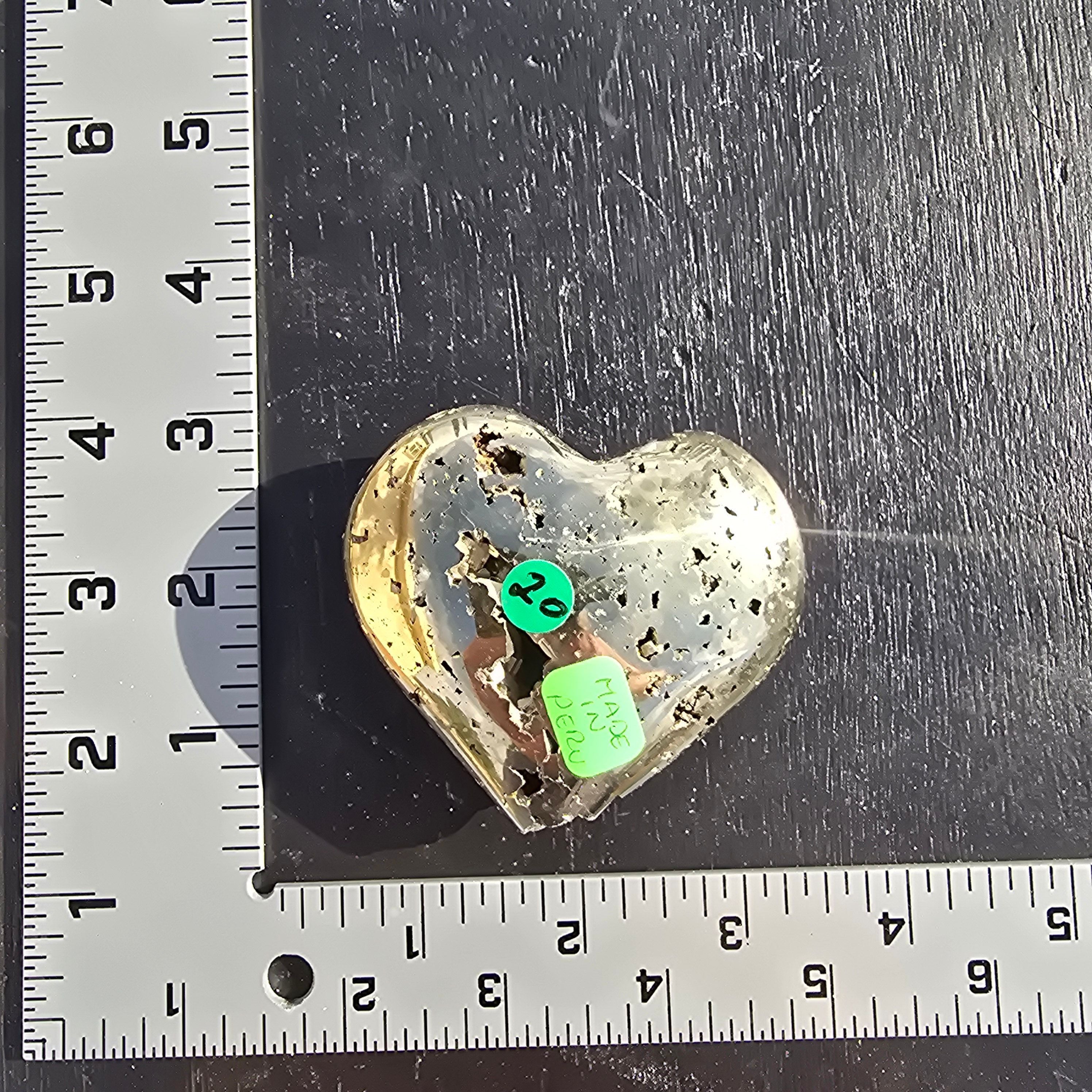 Carvings | Heart | Pyrite heart was 20 now 15