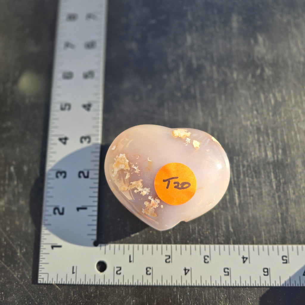 Hearts | Flower Agate Heart