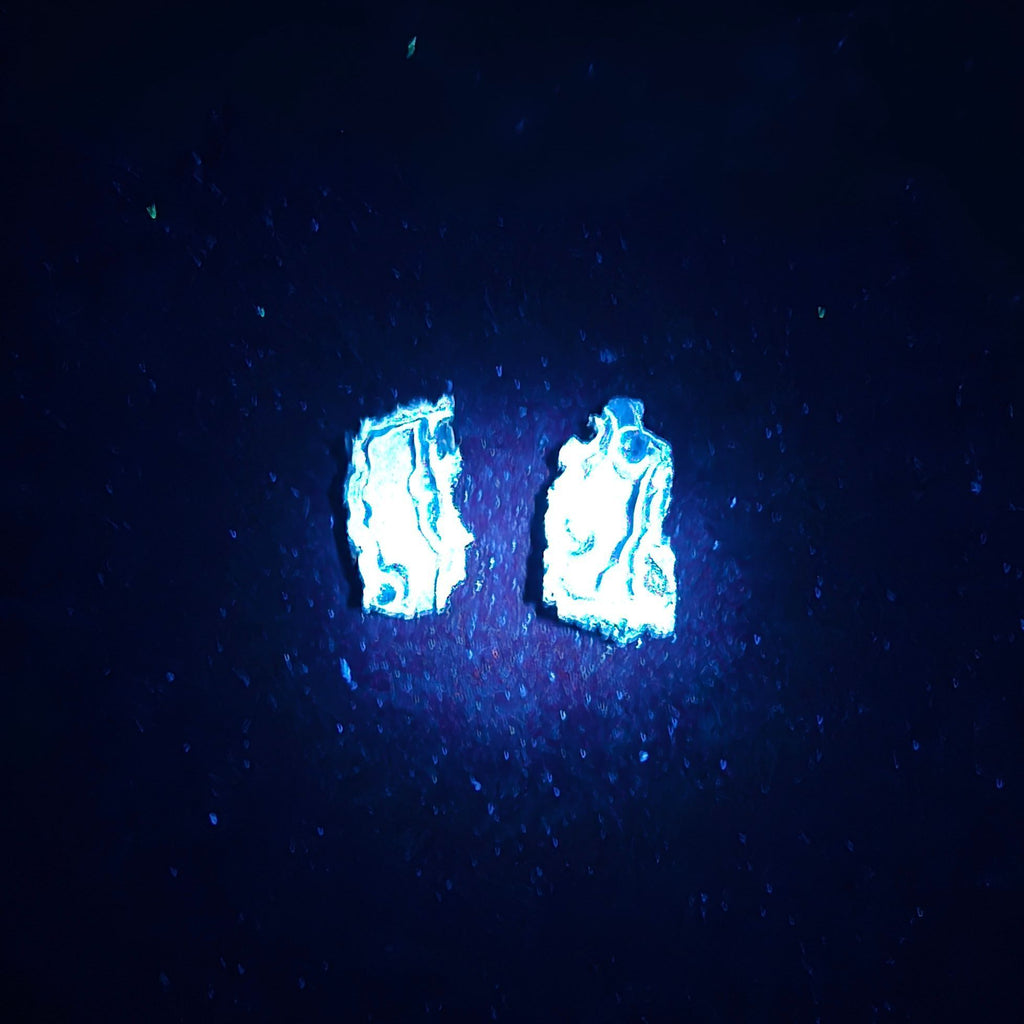 Minerals | Coral Geode Pair Fluorescent
