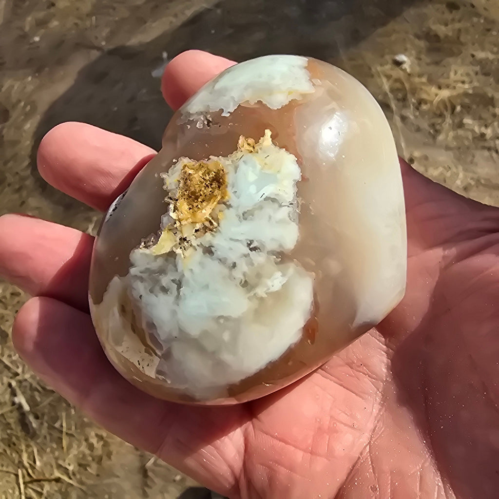 Hearts | Flower Agate Heart was 25