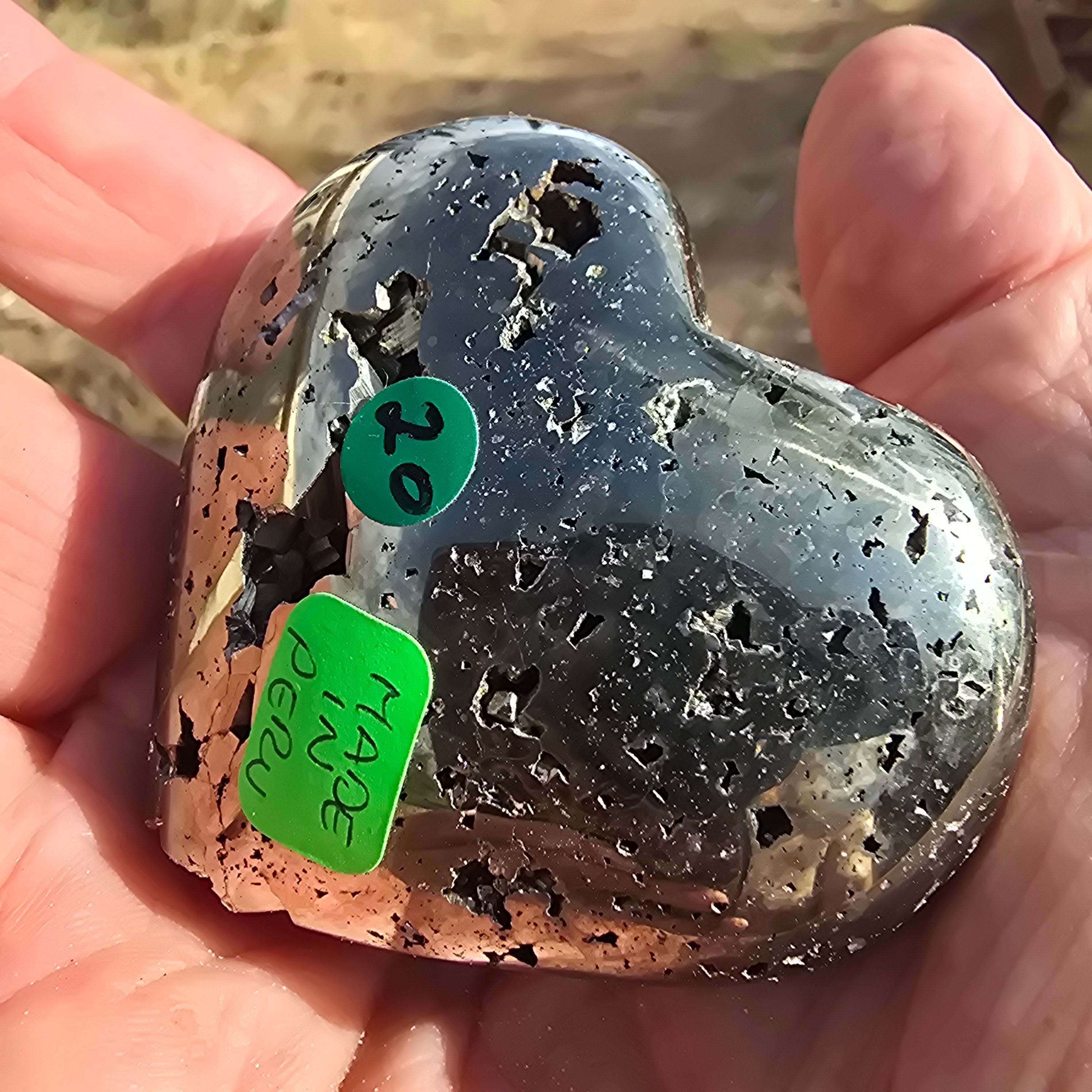 Carvings | Heart | Pyrite heart was 20 now 15