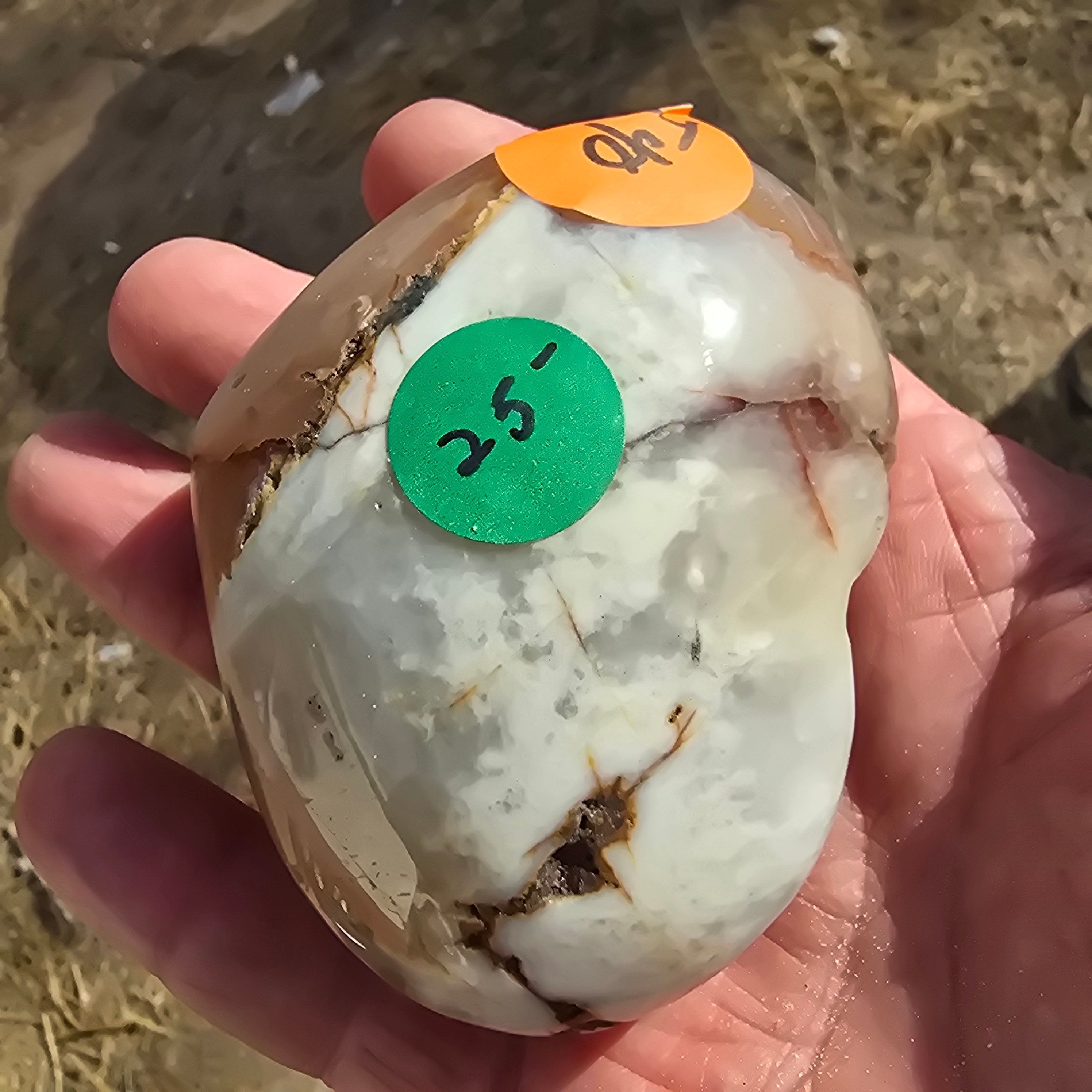 Hearts | Flower Agate Heart was 25